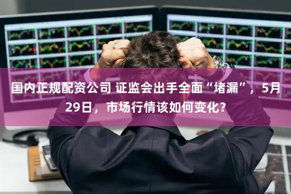 国内正规配资公司 证监会出手全面“堵漏”，5月29日，市场行情该如何变化？
